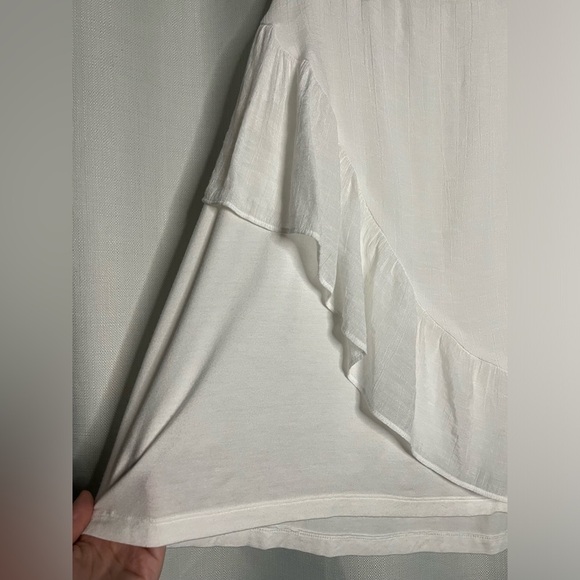 ALYX White Asymmetrical Layered Sleeveless Blouse XXL - Picture 6 of 9